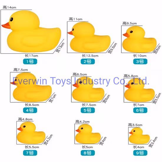 Jouet en plastique pour enfants, jouets flottants, jouets en vinyle, canard jaune