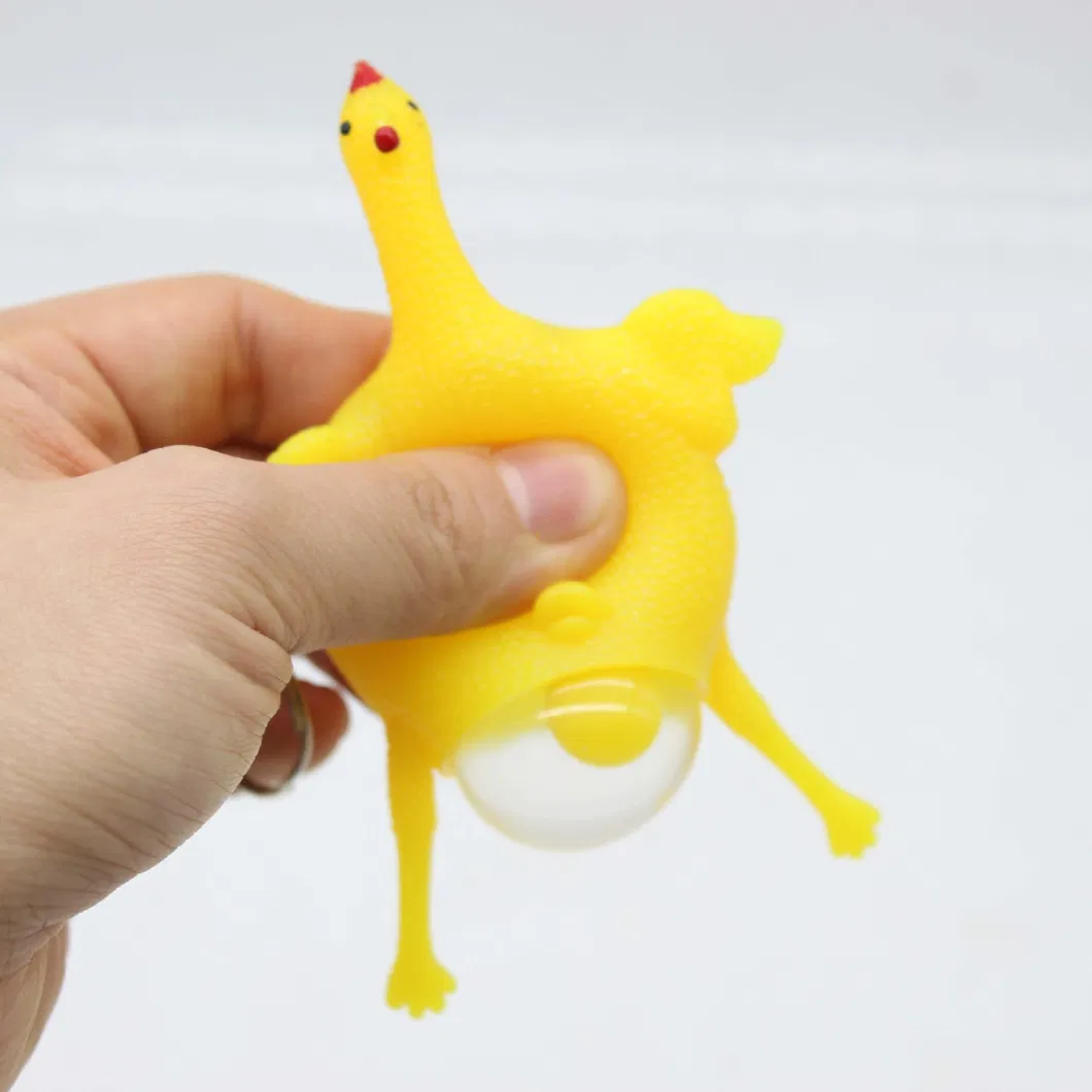 Under The Laying Chicken Key Pendant Decompression Vent Strange Spoof Small Toy