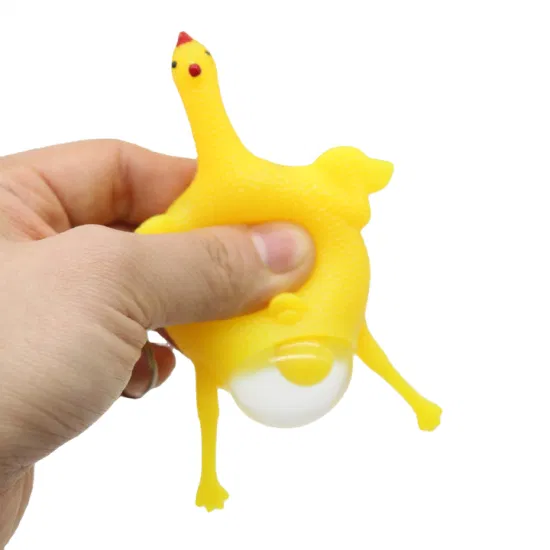 Pendentif clé de poulet sous la pose, évent de décompression, petit jouet étrange